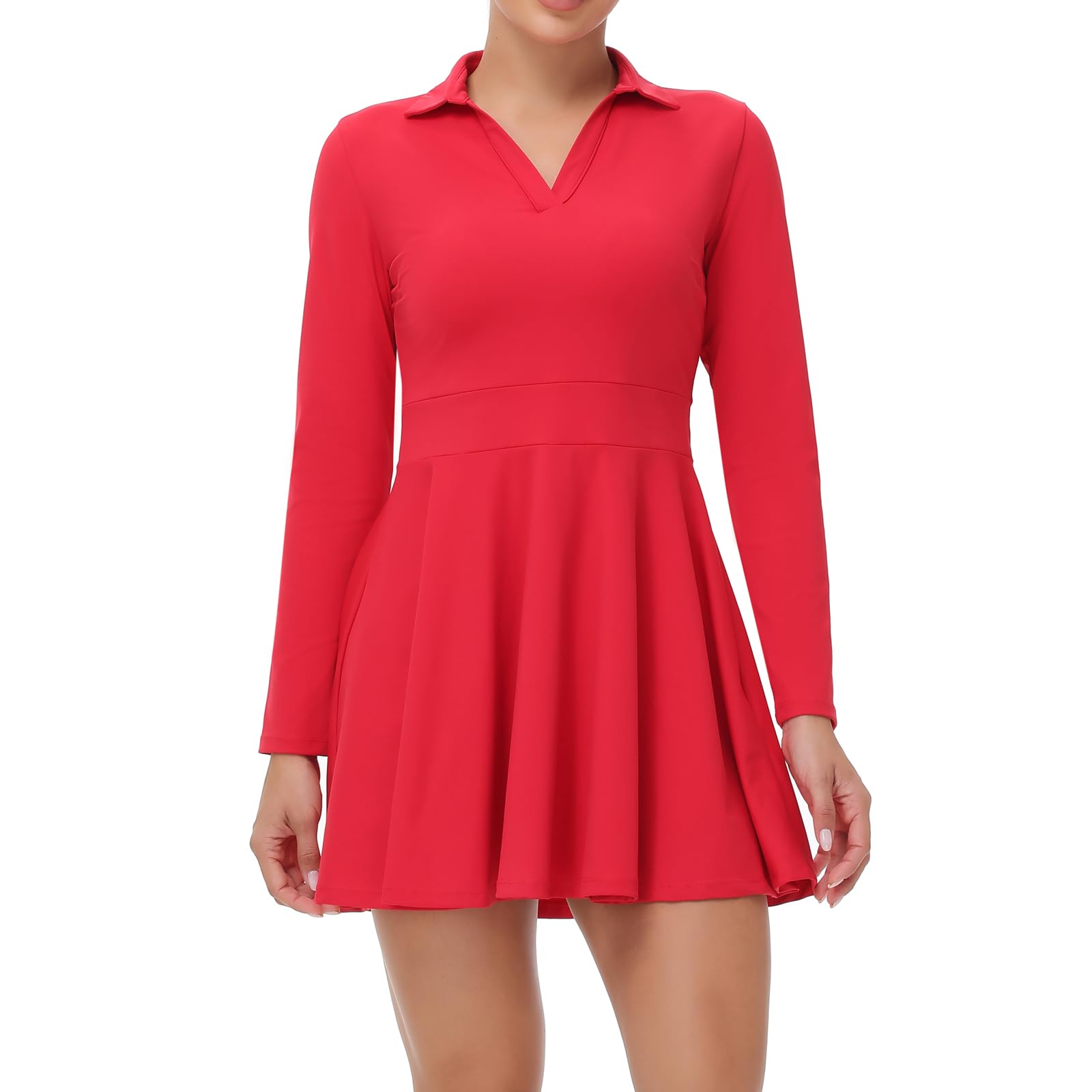 Cute Golf Tennis Dress Workout Athletic Dresses for Women with Shorts Pockets 2 Piece Sets Outfits Summer Clothes