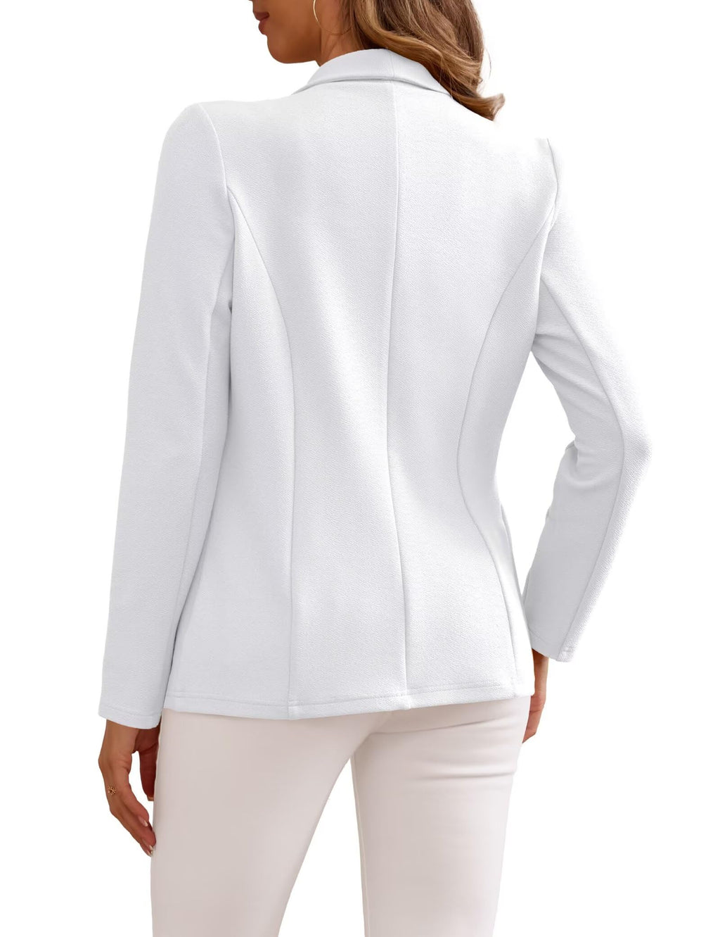 Ahlaray Women's Blazer Business Casual Lapel Collar Long Sleeve Open Front Work Office Suit Jackets Blazer, S-XL