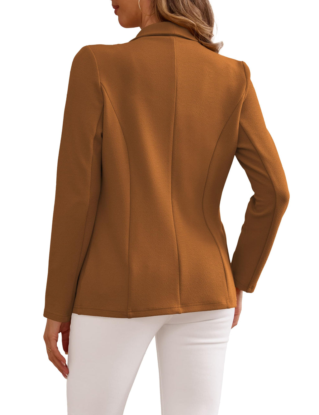 Ahlaray Women's Blazer Business Casual Lapel Collar Long Sleeve Open Front Work Office Suit Jackets Blazer, S-XL