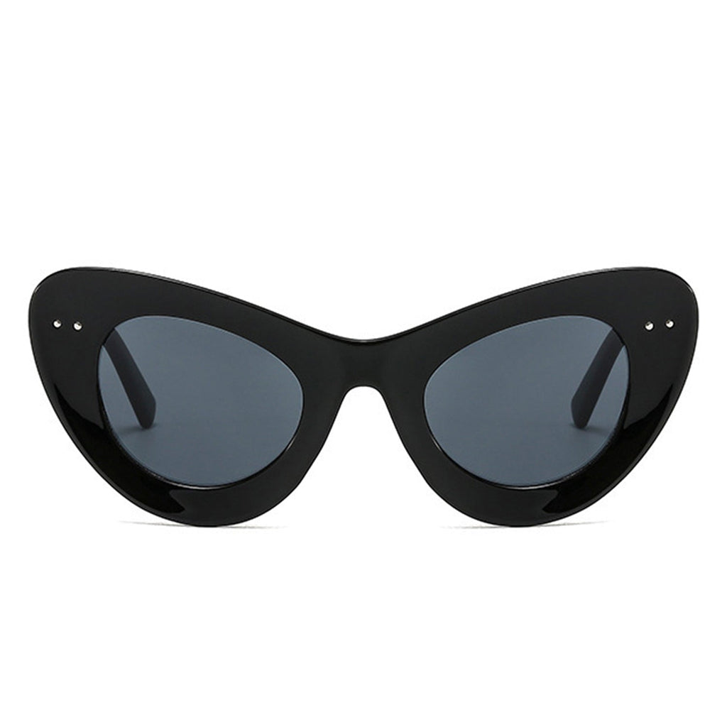 Luminara - Retro Round Cat Eye Women Fashion Sunglasses