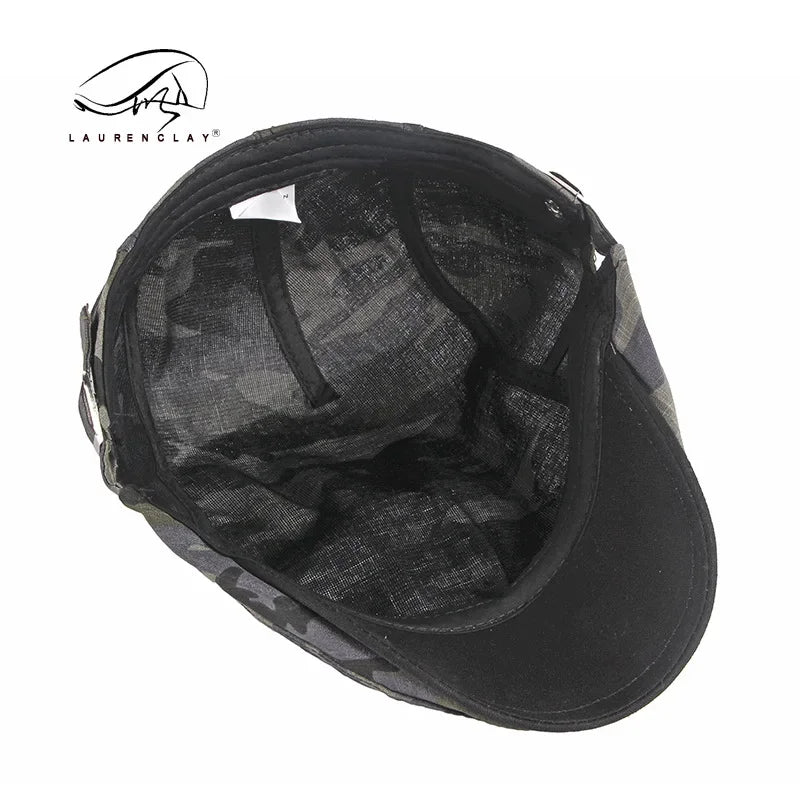 Camo Newsboy Cap