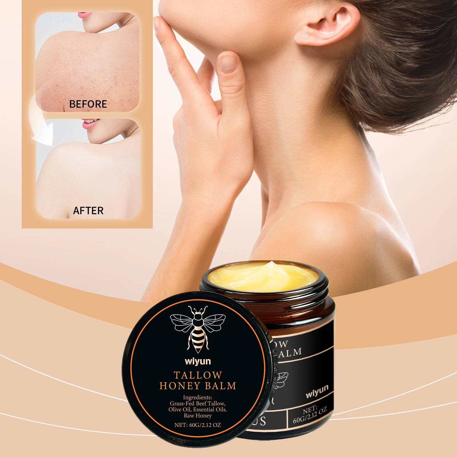 Tallow Honey Balm/Face Firming Moisturizer
