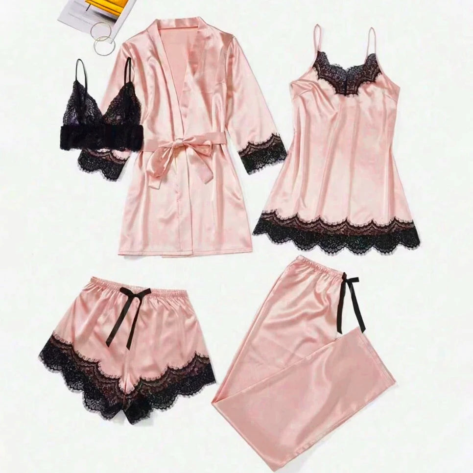 The Satin Robe Set