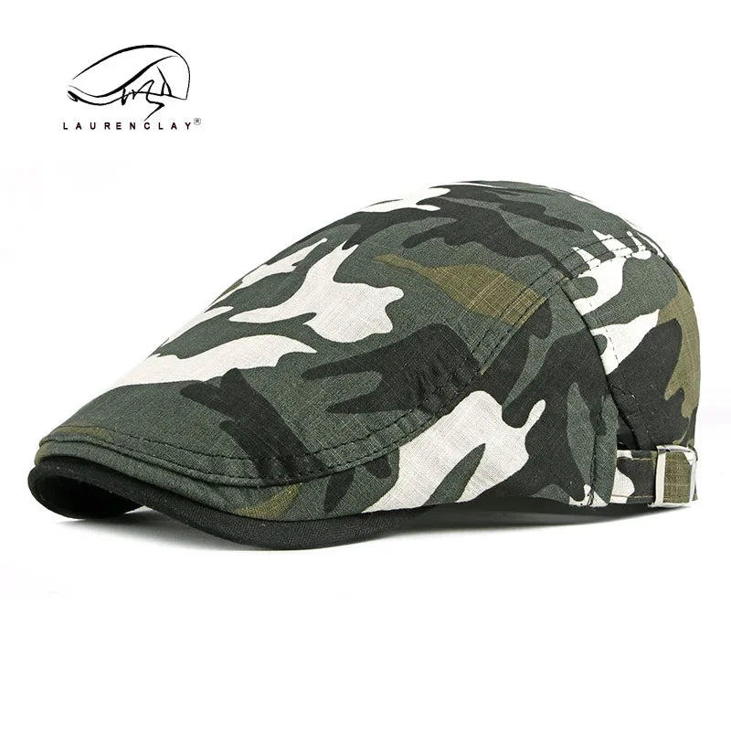 Camo Newsboy Cap