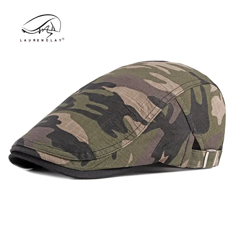 Camo Newsboy Cap