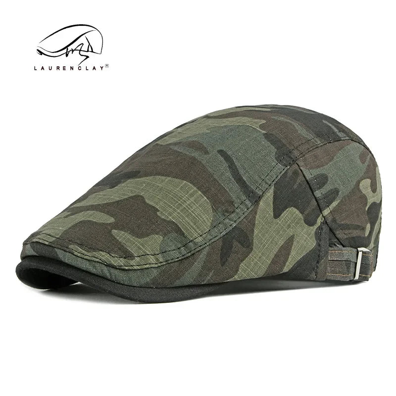 Camo Newsboy Cap