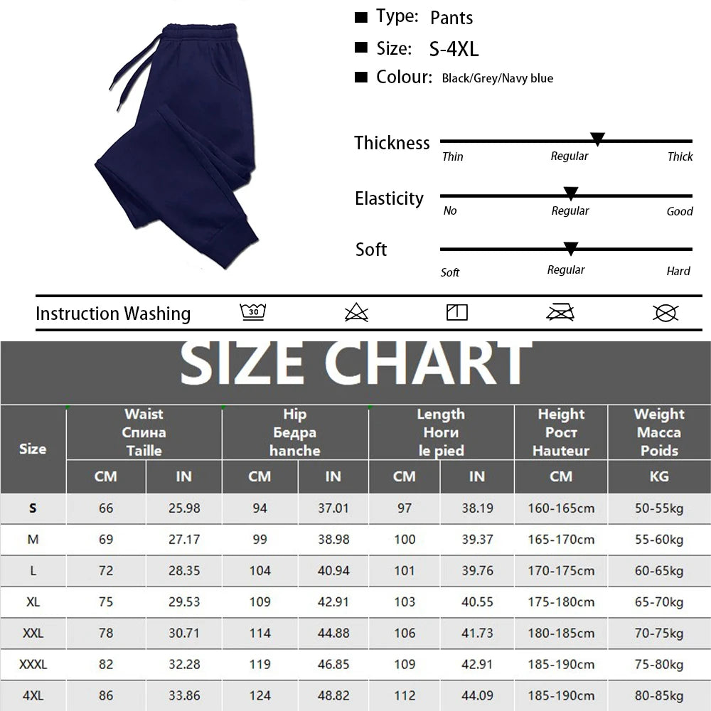 New Men Casual Fashion Sports Pants Gym Sport Trousers for Men Jogger SweatpantsRunning Workout Jogging Long Pants