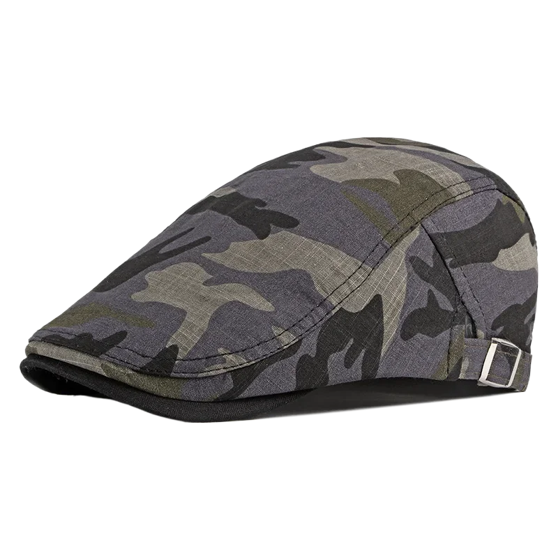 Camo Newsboy Cap