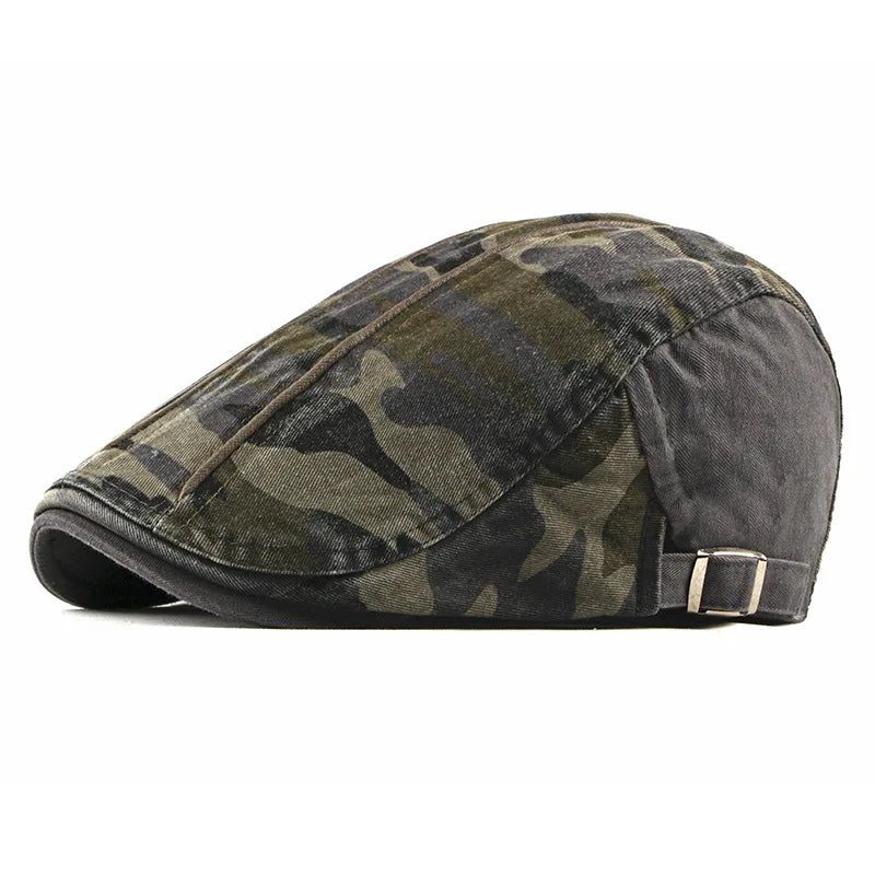 Camo Newsboy Cap