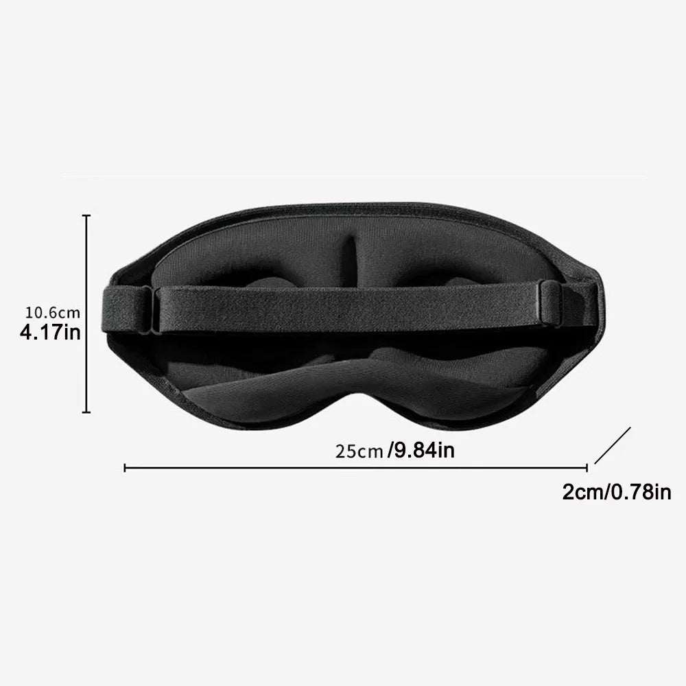 3D-shaped men's and women's sleep eye masks provide perfect light-blocking, are soft and comfortable, suitable for travel A-DH