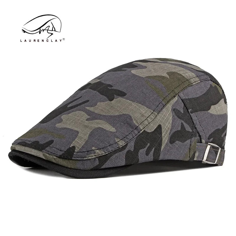 Camo Newsboy Cap